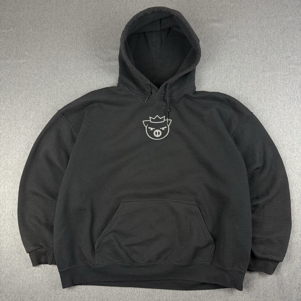 Technoblade Hoodie Pig Size XL Black Drop Kick Sweater Minecraft Youtuber